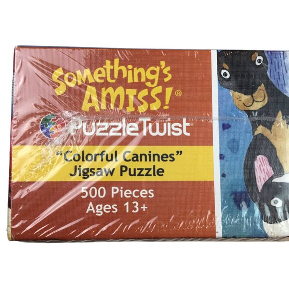 PuzzleTwist "Colorful Canines" 500-Piece Jigsaw Puzzle For Ages 13+ - Picture 4 of 7